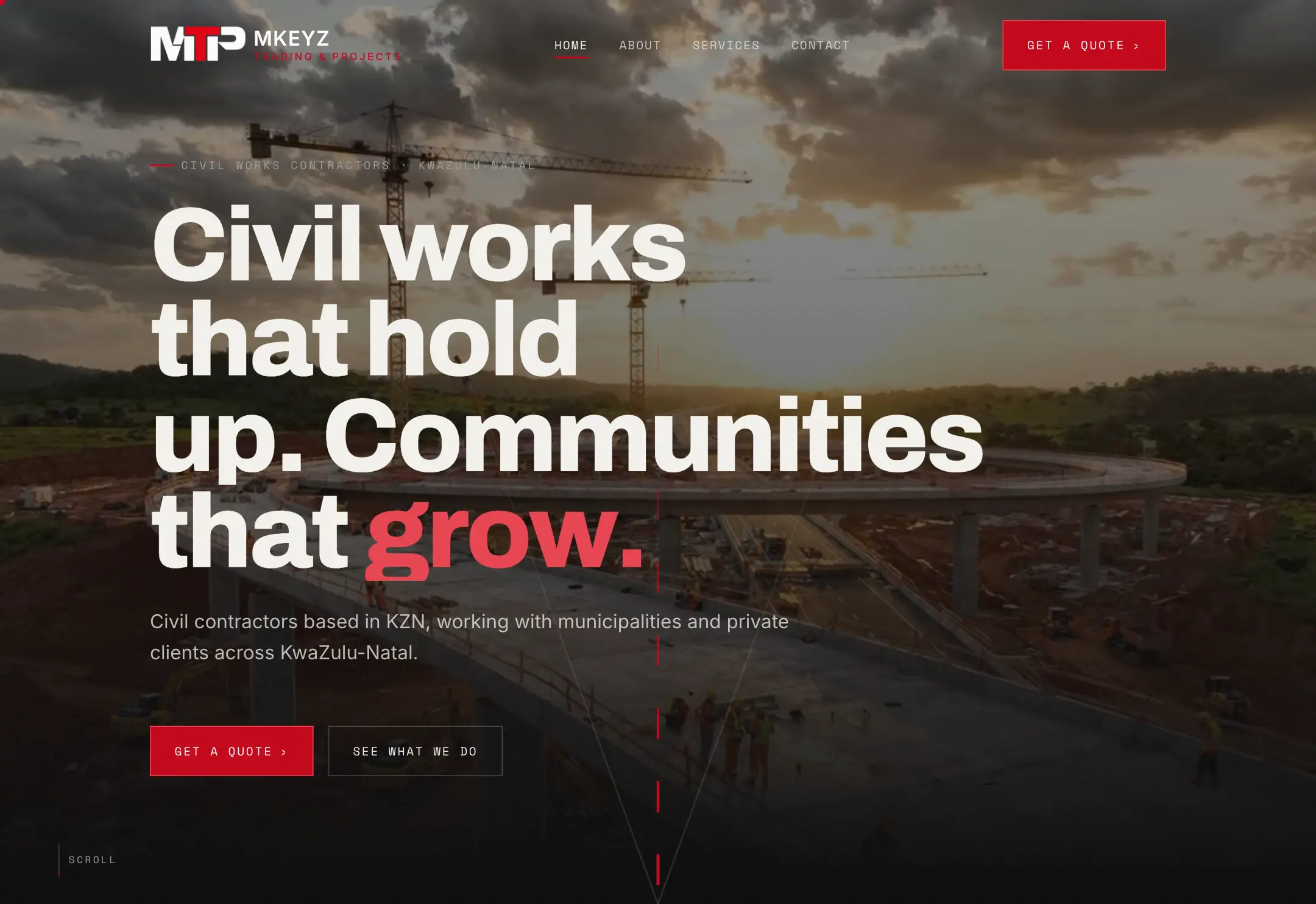 The Mkeyz Trading and Projects website, built by ZTDEV Studios