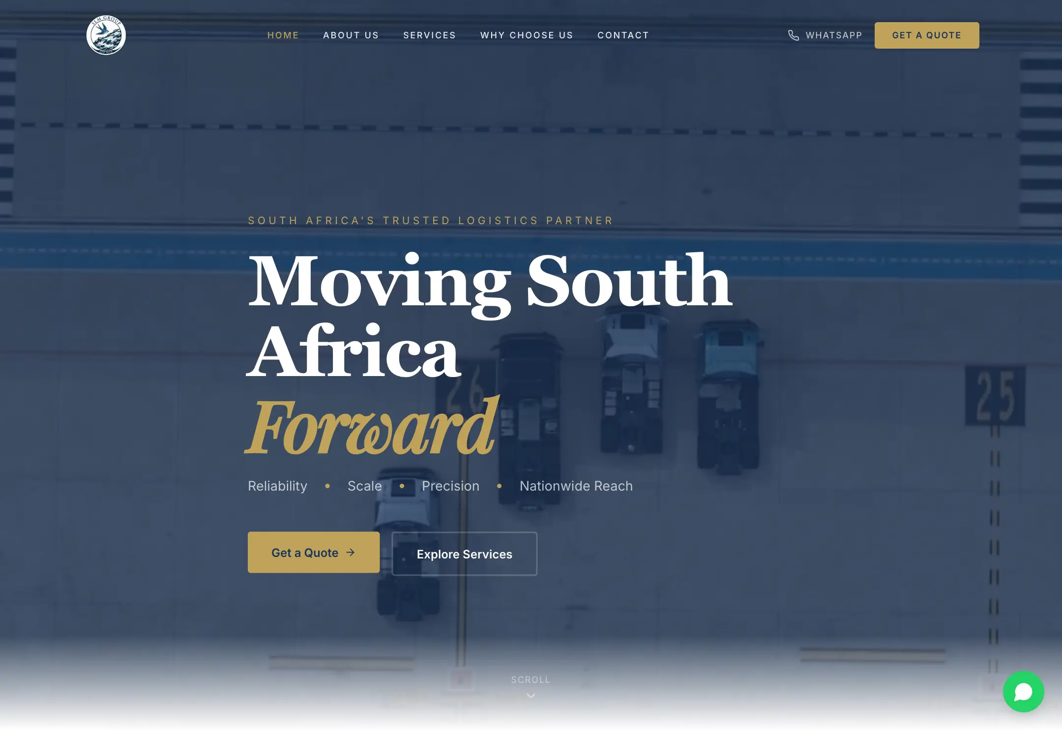 The SLM Group website, built by ZTDEV Studios