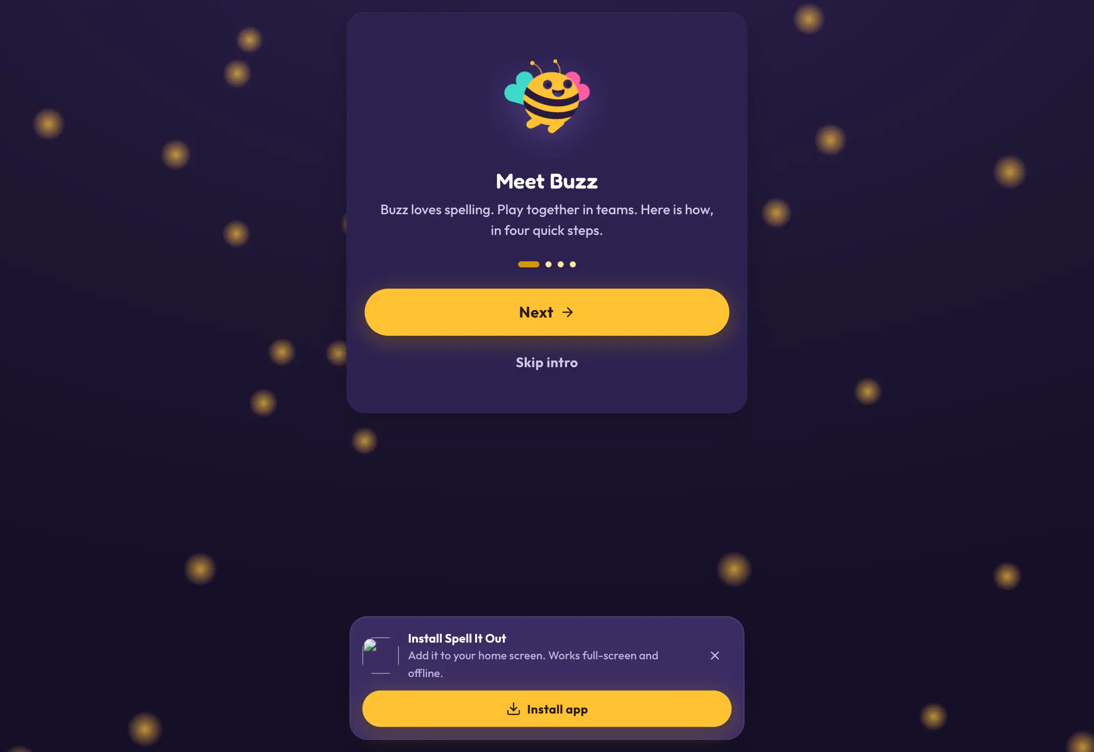 The Spell It Out website, built by ZTDEV Studios