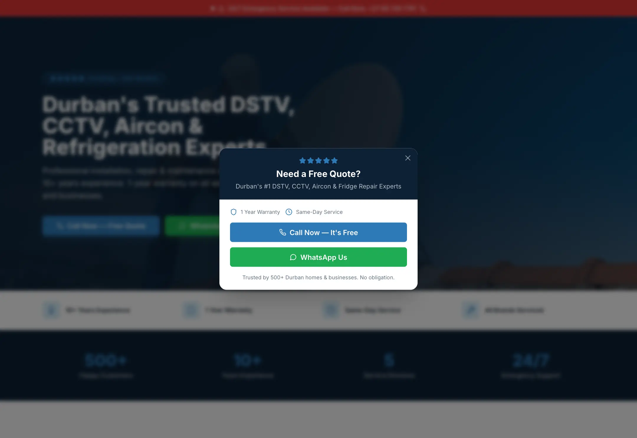 The V Tech Projects website, built by ZTDEV Studios